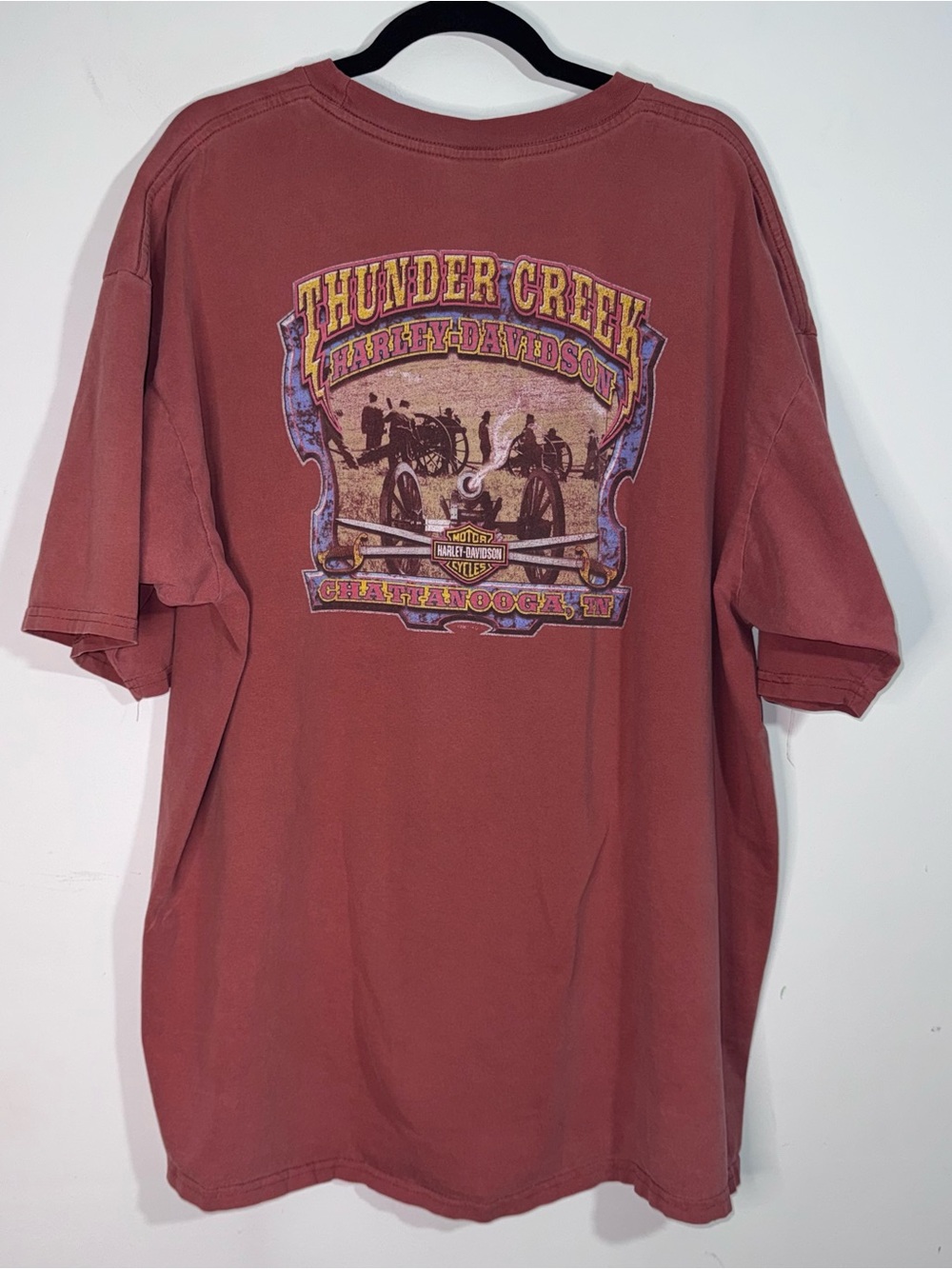 Harley-Davidson Vintage 2003 Thunder Creek Chattanooga TN Pocket T-Shirt 3XL